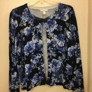 Floral Pattern Charter Club Cardigan